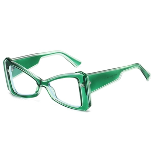 Fashion Cat Eye Glasses Frames Women Anti Blue Light Geometric PC Butterfly Optical Frame Clear Lens Hip Hop Eyewear