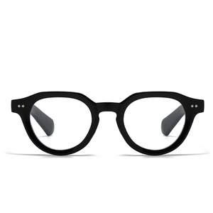 Retro Round Anti Blue Light Glasses PC Frame UV Protection Fashion Office Trendy Eyewear For Men Women