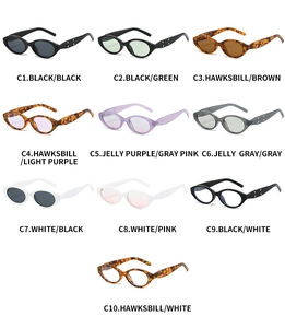 Collection of retro cat-eye sunglasses with signature four-point stitching on temples