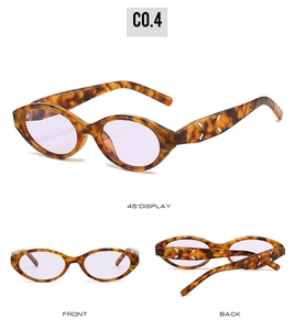 Detailed multi-angle view of tortoiseshell cat-eye sunglasses with purple lenses