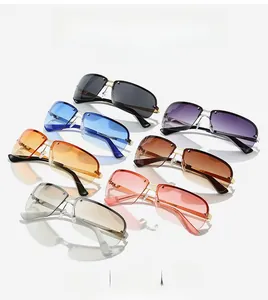 Gamme de lunettes de soleil de sport futuristes sans monture en plusieurs coloris