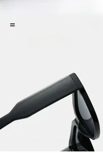 Detail showing high-quality black square frame texture and durable elastic hinges