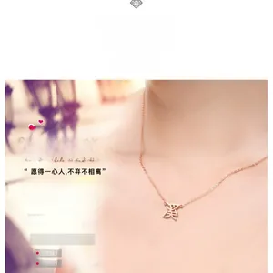 Detail of rose gold custom necklace featuring a Chinese name pendant on a fine chain