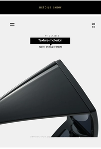 Detail of premium flexible hinge on cat eye sunglasses showing light elastic frame