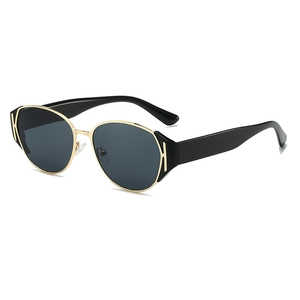 Retro Cat Eye Sunglasses With Metal Acetate Frame UV400 Protection Vintage Fashion Eyewear For Men Women Outdoor