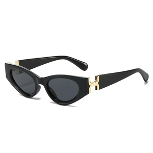 Fashion Cat Eye Sunglasses Vintage UV400 Protection PC Frame With Metal Hinge For Women And Men