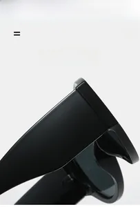 Detail of high-gloss flexible hinge and durable frame connection on oversized sunglasses
