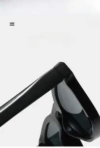 Detail shot of square sunglasses hinge highlighting lightweight and elastic frame material
