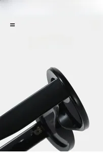 Detail of high-elasticity temple hinges on black glossy sunglasses with lightweight frame