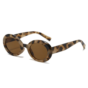 Retro Oval Sunglasses UV400 Protection PC Frame AC Lens Fashion Y2K Style Vintage Trendy Travel Eyewear For Women Men