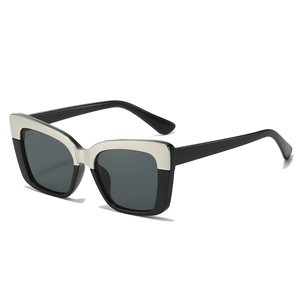 Lunettes De Soleil Carrées Color Block Protection UV400 Monture PC Métal Rétro Tendance Plein Air Voyage Style Urbain Unisexe