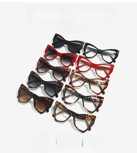 Detailed grid of vintage cat-eye sunglasses in multiple colors and patterns