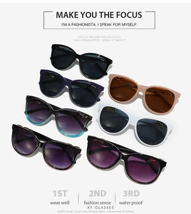 Detail showing various colors of fashion oversized sunglasses with braided frame design