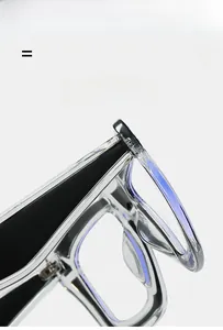 Detail of lightweight gray frame and black temple hinge with textured material focus