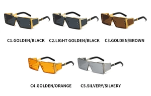 Collection de lunettes steampunk avec monture en métal en cinq coloris de verres