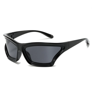 Occhiali Da Sole Sportivi PC Wrap Around Shield Protezione UV Cyberpunk Retro Per Ciclismo All Aperto Unisex