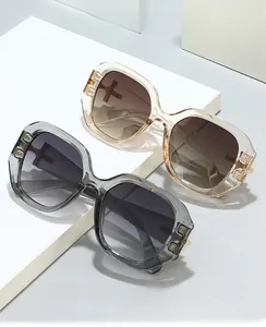 Close-up of square frame glasses showing metal hinges and anti-blue light clear lenses