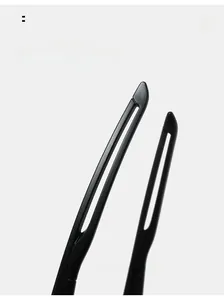 Detail showing curved mirror legs with hollow-out design for Y2K sports sunglasses