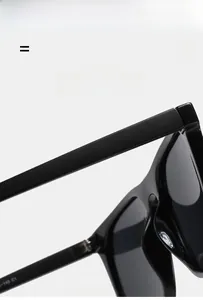 Détail des lunettes de soleil à monture TR haute élasticité avec finition polie