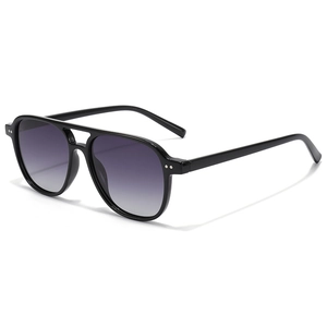 Lunettes De Soleil Aviateur Rétro Monture TR90 Double Pont Protection UV400 Conduite En Plein Air Pour Hommes Femmes