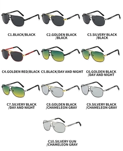 Collection de lunettes de soleil polarisées pour hommes avec montures métalliques