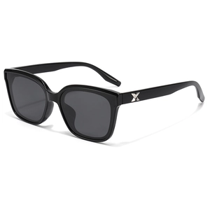 Polarized Sunglasses TR90 Square Large Frame UV400 Protection TAC Lens Fashion X Metal Decor Outdoor Driving Unisex