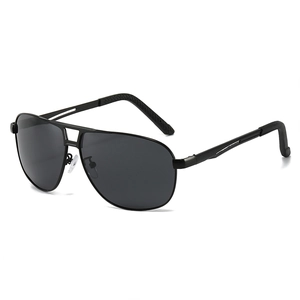 Lunettes De Soleil Polarisées Aviateur Pour Hommes Monture Métallique UV400 Anti Reflet Conduite Pêche Sport Classique