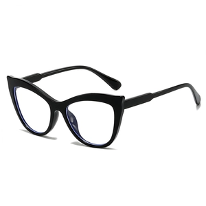 Fashion Cat Eye Glasses Frame Anti Blue Light Clear Lens PC Retro Butterfly Eyewear For Women Men Stylish Decorative