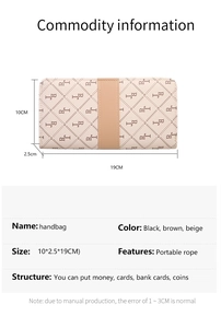 Detailed view of women's long wallet dimensions 19x10x2.5cm with vintage pattern