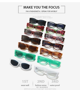 Catalogue détaillé de lunettes de soleil œil de chat en diverses couleurs tendance