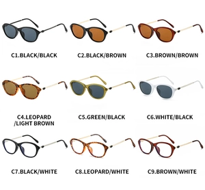 Collezione di nove occhiali da sole cat-eye e lenti trasparenti in vari colori di montatura