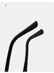 Gros plan détaillé des branches de lunettes incurvées pour un port extérieur confortable