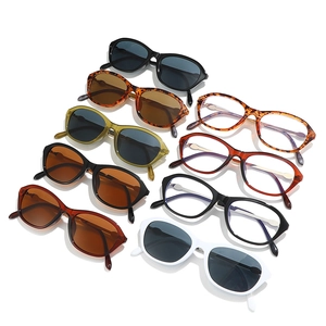 Occhiali da sole retrò ovali cat-eye e montature in vari colori da donna alla moda
