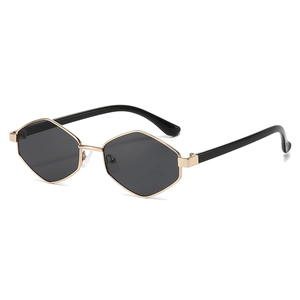 Hexagonal Sunglasses Metal Frame Polarized UV400 Protection Geometric Irregular Fashion Eyewear For Women