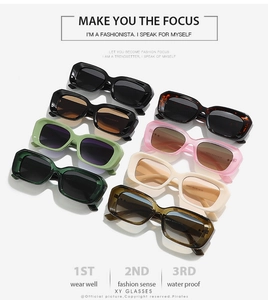 Detailed collection of vintage square sunglasses in diverse colors and premium finishes