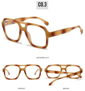 Detailed views of vintage tortoiseshell double bridge frames from multiple angles