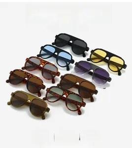Detailed grid showing multiple colors of oversized aviator sunglasses with gradient lenses