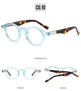 Detailed multi-angle views of retro small frame sunglasses with tortoiseshell temples