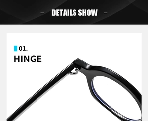 Close-up of durable metal hinge detail on vintage black semi-round sunglasses