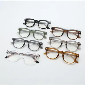 Multiple colors of TR90 Wellington frames with visible metal core and clear lenses