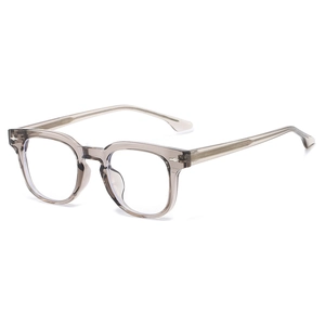 Retro Square Glasses Frame TR90 Blue Light Blocking Fashion Eyeglasses For Women Men Rivet Decor Stylish Optical Frame