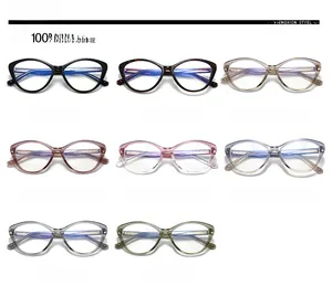 Cat eye sunglasses frames collection featuring eight stylish colors and vintage shapes