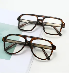 Detail of tortoise shell eyewear frames with thick acetate texture and metal core structure
