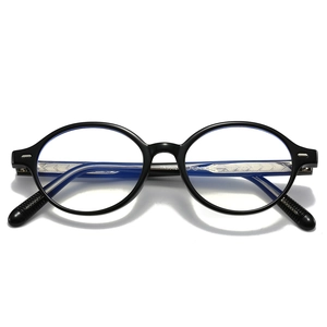 Retro Round Anti Blue Light Optical Glasses For Women Men TR90 Metal Frame Fashion Clear Lens Eyeglasses Daily Eyewear