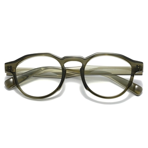 Retro Round Women Optical Glasses Frame Anti Blue Light Blocking Ultralight TR90 Material Fashion Trendy Clear Lens