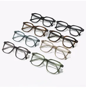 Detailed collection of TR large frame glasses in eight trendy colors with metal rivets