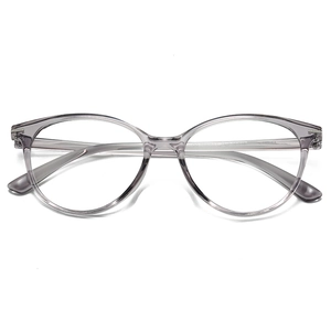 Classic TR90 oversized grey-purple optical eyeglass frames for men and women