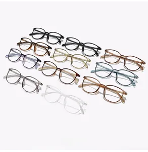 Detailed grid showing ultra-light TR glasses frames in ten various classic colors