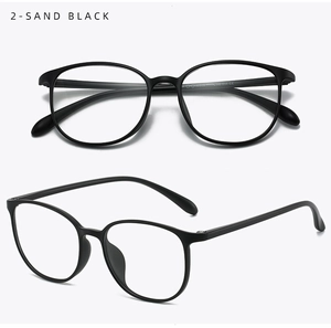 Macro detail of sand black ultra-light TR eyewear frames with CE mark certification