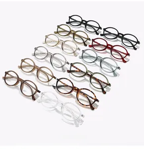Collection de lunettes de lecture TR90 anti-lumière bleue en onze couleurs vintage
